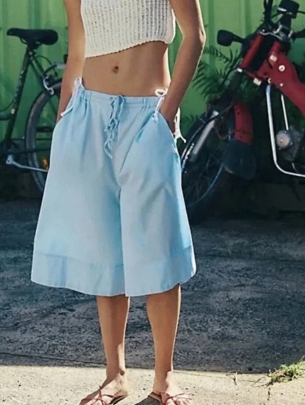 💙MENORCA BERMUDA/CAPRI SHORTS BY "FREE-EST BY "FREE PEOPLE 💙 - Picture 11 of 12